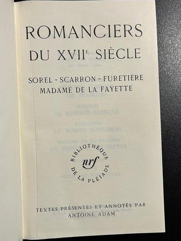 Racine; Cardinal de Retz; Collectif (Sorel, Scarron,