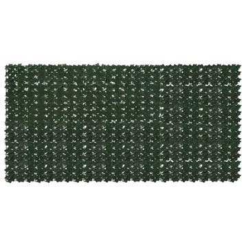 vidaXL Balkonscherm met bladeren Donkergroen 300 x 150 cm, Tuin en Terras, Verzenden, Nieuw