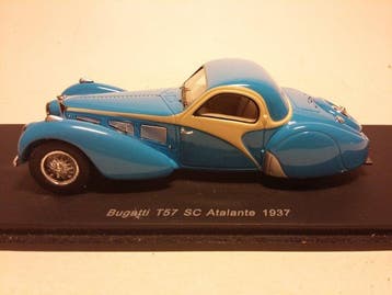 Spark 1:43 - Modelauto - Bugatti T57sc Atalante 1937, Nieuw