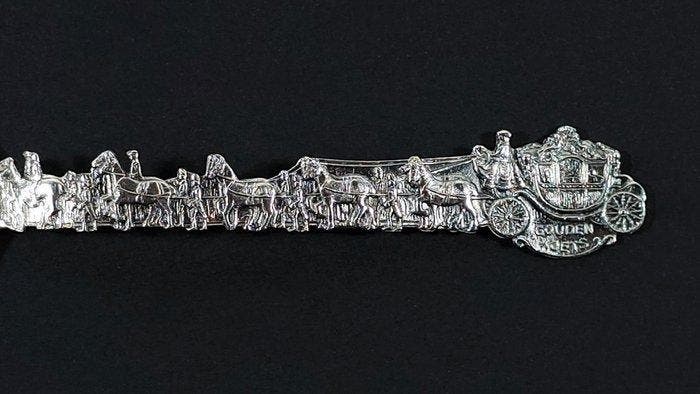Lepel - Zilver - Gouden Koets, Antiquités & Art, Antiquités | Argent & Or