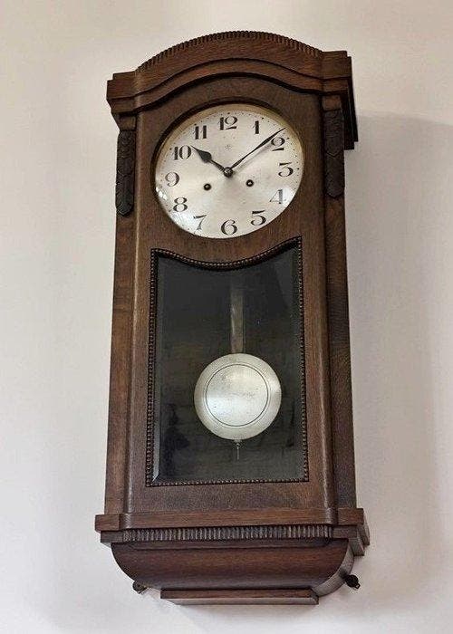 Wandklok - Junghans Wurttemberg - trzykrotnie sygnowany -, Antiquités & Art, Antiquités | Horloges