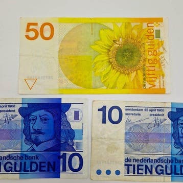Nederland. - 5 Banknotes Gulden - Various Dates - PL83,