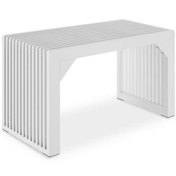 Hocker/zitbank Ribb, lamellenlook, belastbaar tot 350 kg, Verzenden
