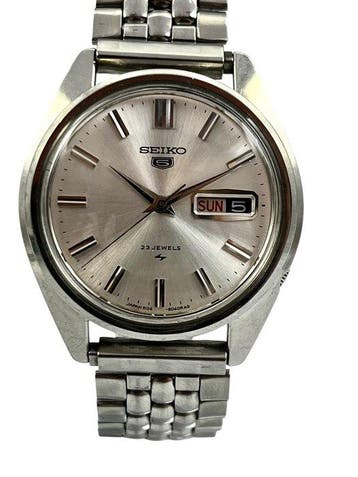 Seiko - Seiko 5 - Silver Sunburst Dial - Vintage - 5126-8060