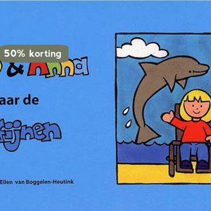 Hugo & Anna Naar De Dolfijnen (met gratis kleur en, Boeken, Kinderboeken | Kleuters, Zo goed als nieuw, Verzenden