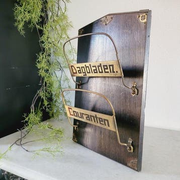 Tijdschriftenhouder - Zelden Aangeboden: Antieke Couranten-