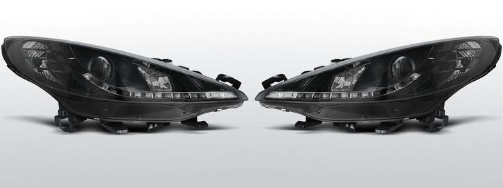 Koplampen Devil Eyes | Peugot 207 2006-2009 | zwart, Auto-onderdelen, Verlichting, Nieuw, Peugeot, Verzenden