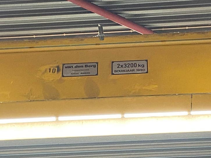 Demag enkelligger bovenloopkraan 20.245mm x 2x 3,2t, Doe-het-zelf en Bouw, Gereedschap | Overige machines, Gebruikt, Ophalen