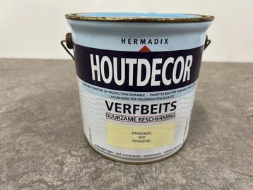 Veiling - Hermadix verfbeits 2,5L zandgeel, Nieuw