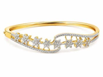 Armband - 18 karaat Geel goud - 1.44ct. tw. Diamant, Handtassen en Accessoires, Armbanden, Nieuw