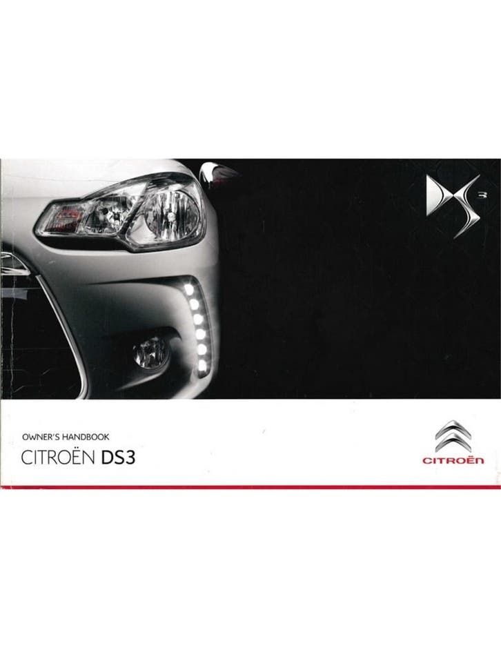 2011 CITROEN DS3 INSTRUCTIEBOEKJE ENGELS, Autos : Divers, Modes d'emploi & Notices d'utilisation, Enlèvement ou Envoi