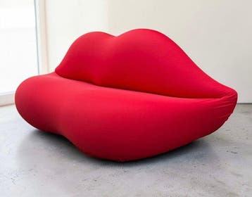 Gufram - Studio 65 - Bocca - Sofa - Polyurethaan, Textiel