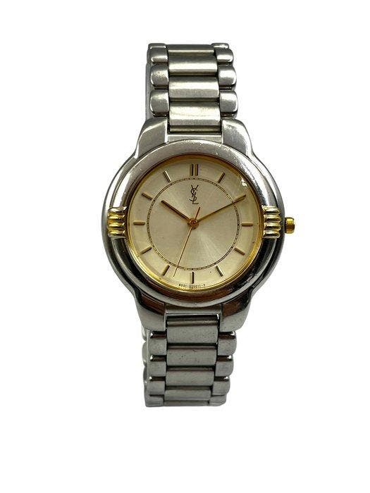 Yves Saint Laurent - Two Tone Bracelet - Japan - Dress Watch, Handtassen en Accessoires, Horloges | Heren