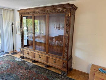 Kimbel & FRIEDERICHSEN - Vitrinekast - Hout, Walnoot, Glas,