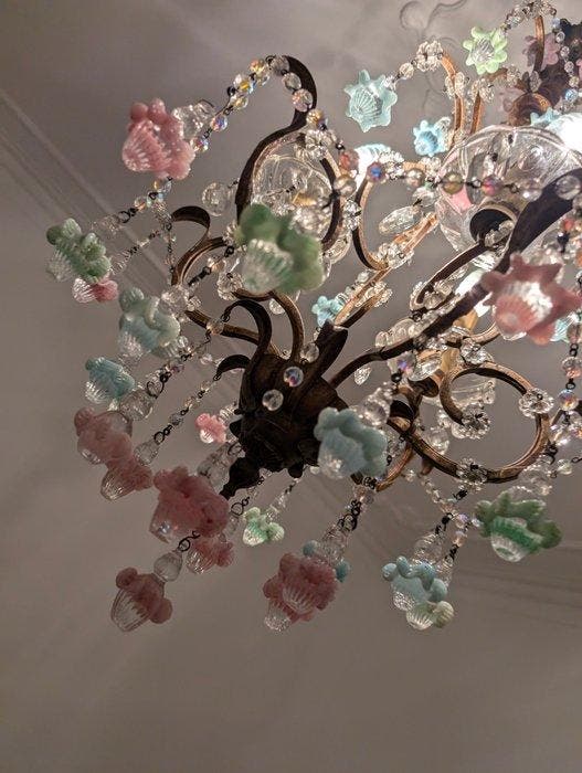 Kroonluchter - Glas - Murano, Antiquités & Art, Antiquités | Meubles | Chaises & Canapés