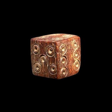 Oud-Romeins, Keizerrijk Been dobbelsteen - Ancient Roman