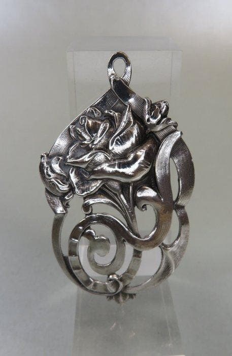 Zilver, Alex Meijer, Schoonhoven - Hanger - Jugendstil, Antiquités & Art, Art | Objets design