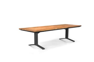Suns Stockholm eettafel antraciet 220 x 100 cm |, Nieuw