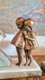 Klok - D.H. Chiparus - metaal en alabaster - 1930-1940 - Art