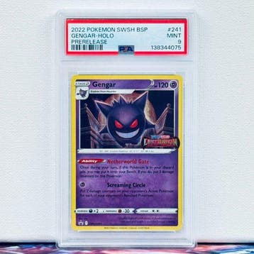 Pokémon Graded card - GENGAR-HOLO #241 PRERELEASE - Pokémon, Nieuw