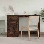 vidaXL Bureau met lade 115x50x75 cm bewerkt hout gerookt, Verzenden
