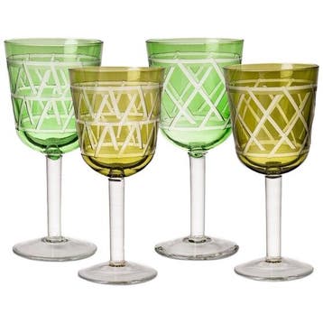 Polspotten Tie Up Wijnglazen - Glaswerk - Ongebruikt, Verzenden, Zo goed als nieuw, Glas, Glas of Glazen