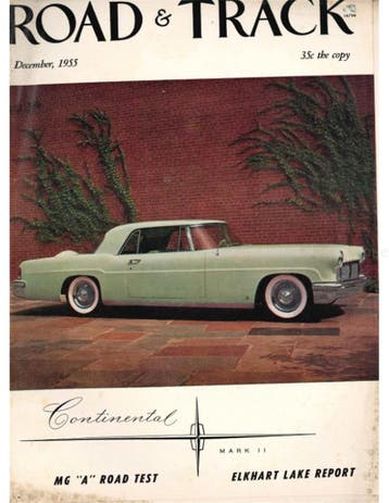 1955 ROAD AND TRACK MAGAZINE DECEMBER ENGELS, Nieuw