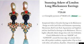 Other brand - Verguld - Oorbellen - Askew London Blackmoor, Antiek en Kunst