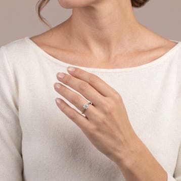 Ring Platina - 0.50ct. tw. Diamant (Natuurlijk), Nieuw