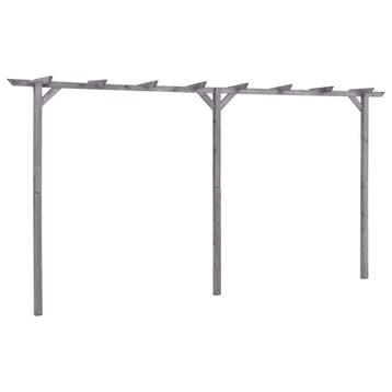 vidaXL Pergola 400x40x205 cm geïmpregneerd grenenhout grijs, Verzenden, Nieuw