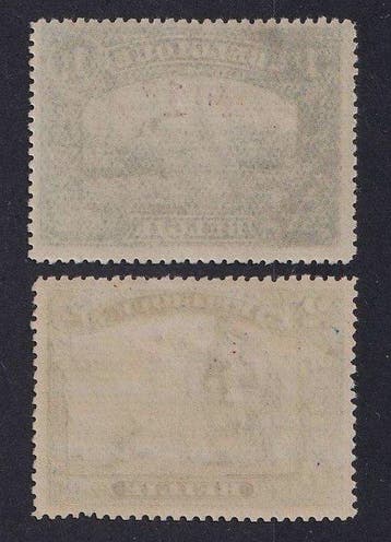 Belgique 1918 - Croix-Rouge 1F+1F Bleu Gris Foncé et 2F+2F, Timbres & Monnaies