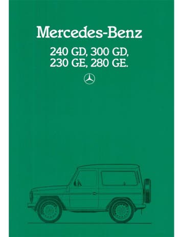 1984 MERCEDES BENZ G KLASSE BROCHURE NEDERLANDS, Nieuw