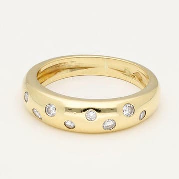 Bague - 18 carats Or jaune Diamant (Naturelle), Bijoux, Sacs & Beauté