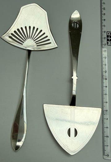 Taartschep (2) - Zilver - 1910-1920