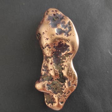 Koper nugget - Hoogte: 2 cm - Breedte: 3 cm- 140 g - (1)