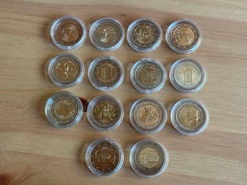 Europe. Series 1 Cent - 2 Euro / 2 Euro 2000/2026 (20 Items), Postzegels en Munten