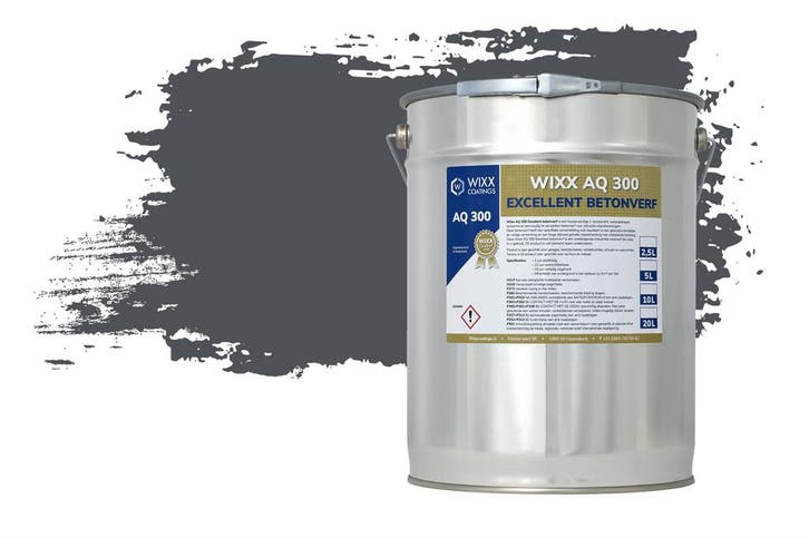 Wixx AQ 300 Excellent Betonverf RAL 7015 | Leigrijs 2.5L, Doe-het-zelf en Bouw, Verf, Beits en Lak, Nieuw, Verzenden