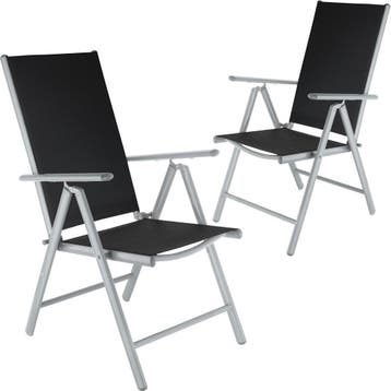 tectake Opvouwbare tuinstoelen met verstelbare rugleuning, g, Verzenden