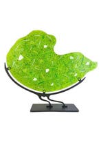 Made Murano Glass - sculptuur, Piastra Carnevale Verde