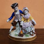 Carl Thieme, Potschappel - Beeldje - Bambini vicino al fuoco