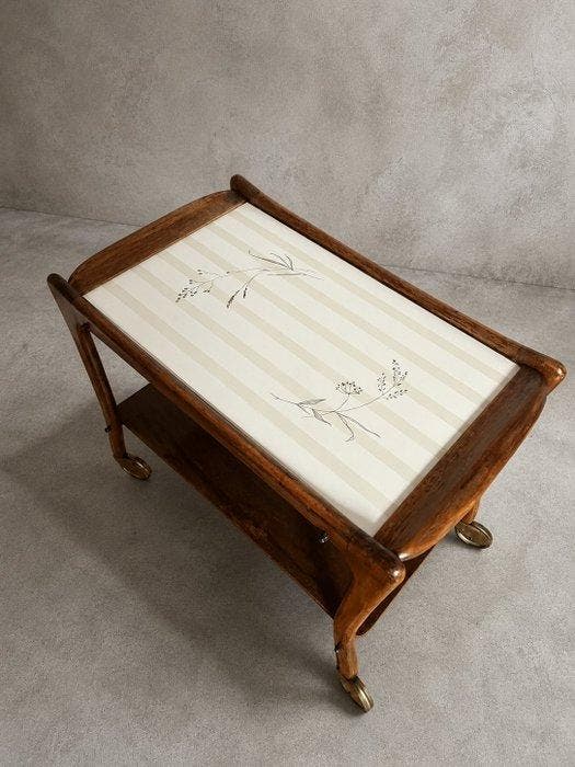 Serveerwagen - Hout, Keramiek, Antiek en Kunst, Kunst | Designobjecten