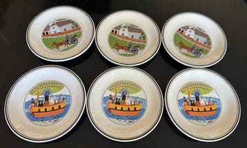 Villeroy & Boch - Laplau - Schotel (6) - Keramiek - Plas 14, Antiek en Kunst