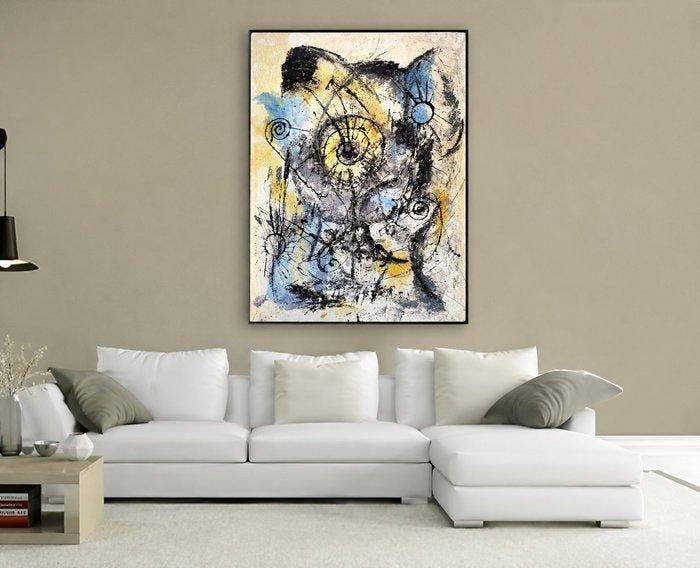 Castagna Maurizio 1961 - XL - La Geometria del Possibile, Antiek en Kunst, Kunst | Schilderijen | Modern