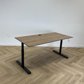 Eromes  slingerbureau 180x80 cm, havanna - antraciet