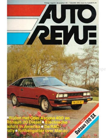 1979 AUTO REVUE MAGAZINE 25 NEDERLANDS, Ophalen of Verzenden