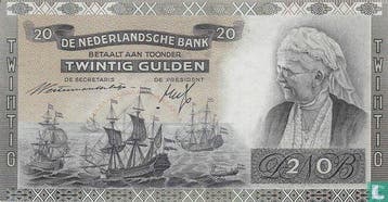 Nederland 20 gulden - 1941, Timbres & Monnaies, Billets de banque | Pays-Bas, Verzenden, Los biljet