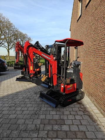 GRATIS SNELLE LEVERING Kingway Minigraafmachine minigraver, Zakelijke goederen, Machines en Bouw | Kranen en Graafmachines, Verzenden