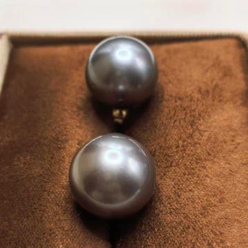 Boucles doreilles - 14 carats Or jaune Perle - Perle
