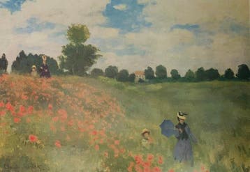 Claude Monet - “Poppy field near Argenteuil, 1873”.