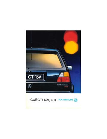 1990 VOLKSWAGEN GOLF GTI 16V BROCHURE ITALIAANS, Nieuw